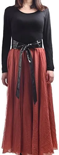Vista 3 de Cinturón ancho de piel sintética para mujer, cinturón de Obi, cinturón de cincha con lazo, color brillante para vestido Negro