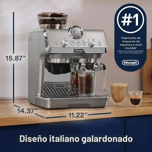 Vista 2 de De'Longhi La Specialista Arte Evo - Máquina de café expreso con molinillo
