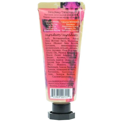 Vista 5 de Barefoot Venus Mini reparación de manos de manteca de karité y mango - 0.7 fl oz (coco negro)