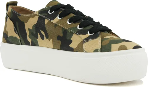 Vista 2 de Soda Petal Tenis de moda con suela inferior de doble cubierta para mujer con calcetín cómodo acolchado