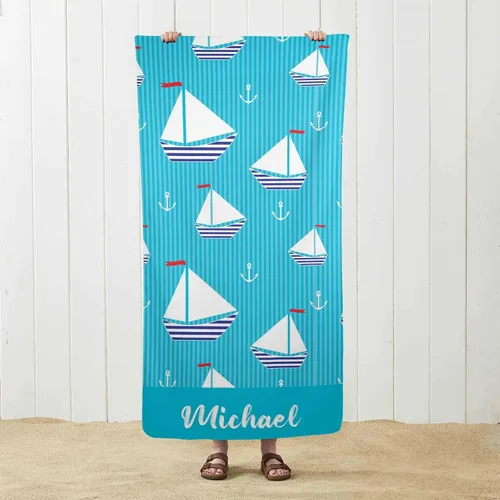 Vista 11 de MyPupSocks Toalla de playa personalizada – Toalla de piscina personalizada de piñas – Morado Personaliza con tu nombre