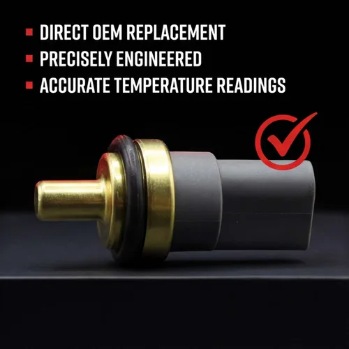 Vista 6 de Sensor de temperatura del refrigerante 158-0784 Compatible con Audi A3 A4 A5 A6 A8 Q5 Q7 S4 S5 TT VW Golf Jetta Passat Beetle CC Eos reemplaza