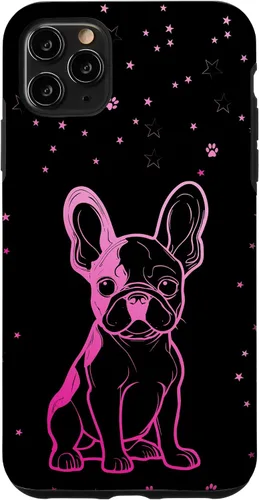 Vista 13 de Funda para iPhone 16 Bulldog francés con patrones abstractos para amantes de los perros
