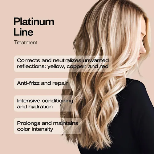 Vista 4 de abril et nature - Champú Profesional Platinum - Para Cabello Rubio, Blanqueado, Destacado y/o Gris - Tóner Violeta - Tonos Amarillos Adiós - Aspecto