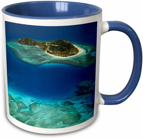 Vista 9 de 3dRose Danita Delimont – Fiji – matamanoa Isla, Arrecife de Coral, Mamanuca Islands, Fiji – oc01 dwa0165 – David Muro – Tazas, Negro/Blanco