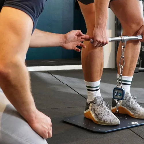 Vista 7 de EasyForce® Dinamómetro digital de rendimiento Capacidad máxima de fuerza 661.4 lbs (2942 N) para entrenadores de fuerza, fisioterapeutas