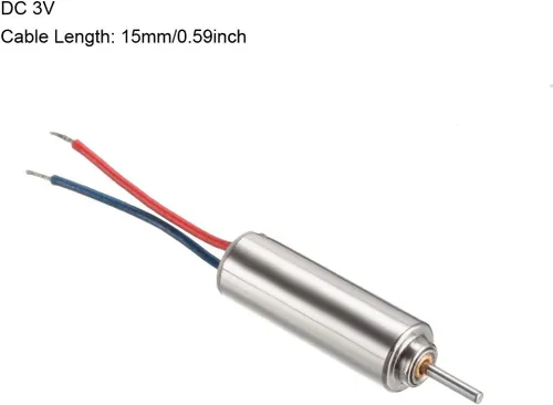 Vista 2 de uxcell 4PCS DC 3V Coreless Micro Motor 412 0.157x0.472 in para Avión Modelo RC