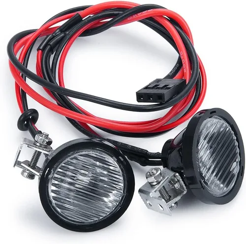 Vista 5 de 1/10º RC Coche LED Luz de techo Foco Foco Actualización para Axial SCX10 TRX4 D90 RC Crawler Truck Car (redondo)