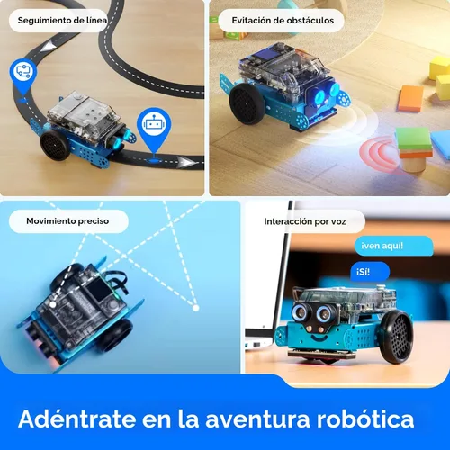 Vista 6 de Makeblock mBot2 Robot de Codificación para Niños, Soporte de Aprendizaje AI con Programación Scratch y Python, Kit de Robótica para Niños de 8 a 12