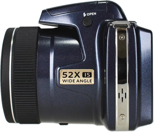 Vista 3 de Kodak PIXPRO AZ528 - Cámara digital (azul) Sensor de 16 MP, zoom óptico de 52x, lente gran angular de 0.945 in, óptica es y conectividad Wi-Fi