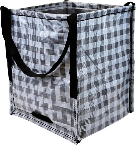 Vista 7 de DURASACK Bolsa de Almacenamiento de Servicio Pesado con Cremallera Superior de 22 Galones, Bolsa de Mudanza de Polipropileno Tejido Resistente Combo