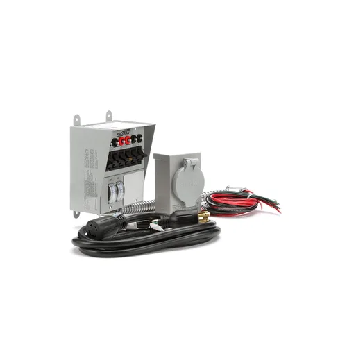 Vista 5 de Reliance Controls Corporation 31406CWK Kit de interruptor de transferencia Pro/Tran de 30 amperios y 6 circuitos para generadores (7500 vatios), gris
