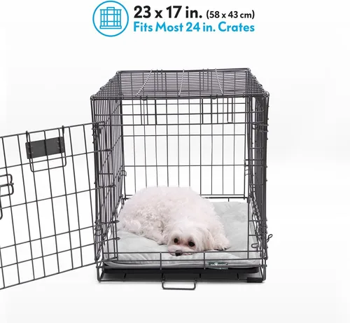 Vista 5 de Paw Inspired Self Heating Cat Pad & Dog Crate Mat, Thermal Warming Pet Bed (23x17 Inch, Gray)
