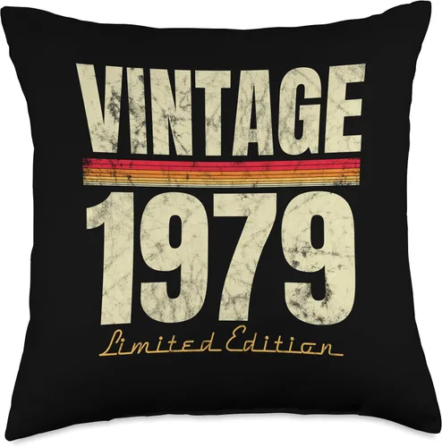 Vista 4 de Retro Est 1979 Limited Edition Born in 1979 Gifts 45th Birthday Vintage 45 Year Old Est 1979 LimitedEdition - Almohada de 16 x 16 pulgadas