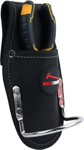 Vista 7 de MELOTOUGH Funda de Alicates Soporte de Herramientas y Soporte de Martillo de Bucle de Acero Resistente para Cinturón de Herramientas Organizador