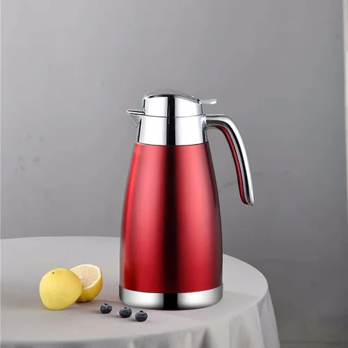 Vista 7 de Jarra térmica de café de 77 onzas con pantalla de temperatura, acero inoxidable 304, doble pared al vacío, jarra aislada, jarra de té para mantener