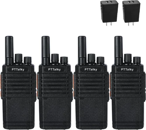 Vista 9 de Walkie Talkies para adultos, FR2 Walkie Talkies de mano de largo alcance, radio bidireccional FRS portátil, carga USB-C recargable, VOX, sin