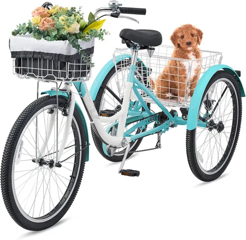 Vista 11 de VIRIBUS Adult Tricycle, 7 Speed Tricycle for Adults
