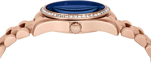 Vista 3 de Michael Kors Lexington Lux - Reloj de pulsera de acero inoxidable multifunción en tono oro rosa para mujer