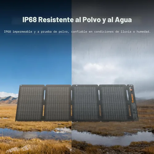 Vista 6 de Jackery SolarSaga 40W Air - Panel solar, 23% de eficiencia de conversión, paneles bifaciales PERC de tamaño libro, impermeable IP65, cargador solar