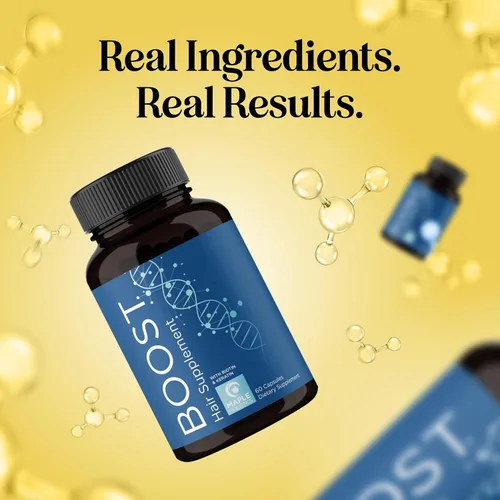Vista 9 de Biotin 10000mcg y suplemento de colágeno – Suplemento para el crecimiento del cabello con palma enana americana para mujeres y hombres – Cola