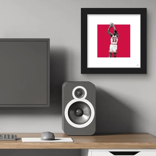 Vista 5 de Trends International Gallery Pops Michael Jordan - Póster artístico de pared de 12 x 12 pulgadas, versión de marco negro