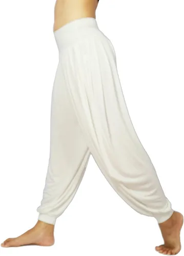 Vista 35 de Lovely Creations Pantalones holgados con cintura elástica y harem Aladdin para mujer