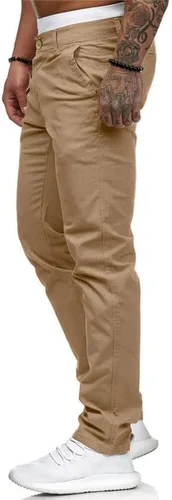 Vista 4 de Pantalones de vestir ajustados ajustados para hombre