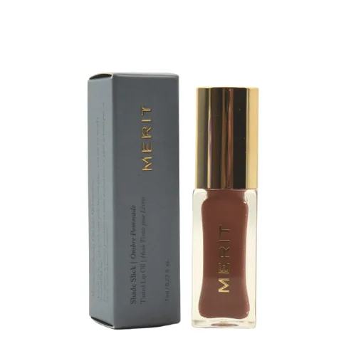 Vista 5 de MERIT Shade Slick Classics Aceite de Labios Tintado Au Naturel Natural