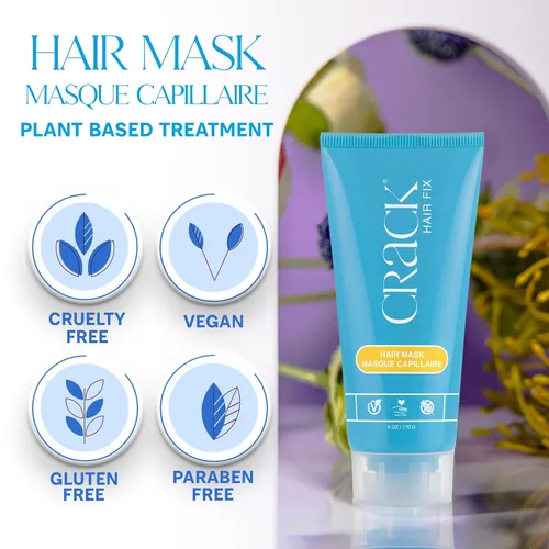Vista 4 de Crack HAIR FIX - Mascarilla capilar restauradora de flujo (8 oz)