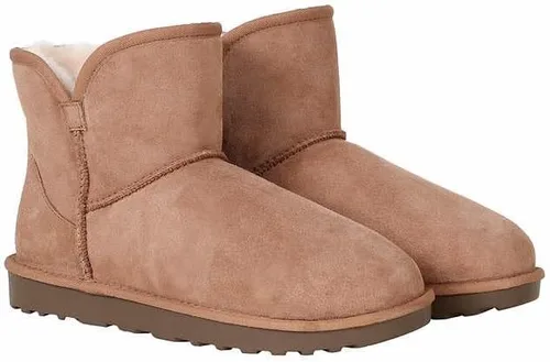 Vista 3 de Kirkland Signature Botas de piel de oveja con borde festoneado para mujer