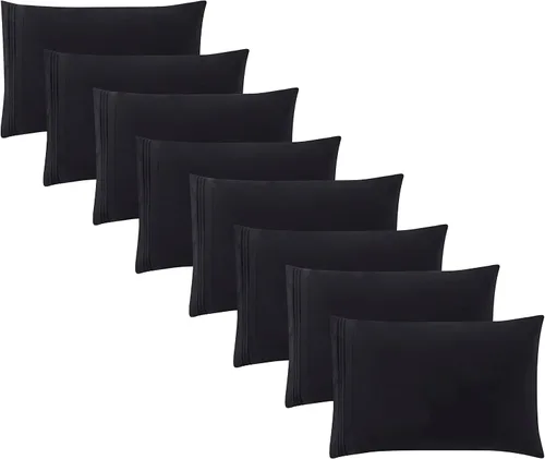 Vista 65 de Clara Clark Fundas de almohada de tamaño estándar – Funda de almohada ultra suave, fundas de almohada de microfibra ligera tamaño Queen – Juego de 2