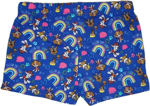 Vista 4 de Paw Patrol Nickelodeon - Conjunto de camiseta sin mangas y pantalones cortos de 3 piezas para niñas pequeñas y grandes