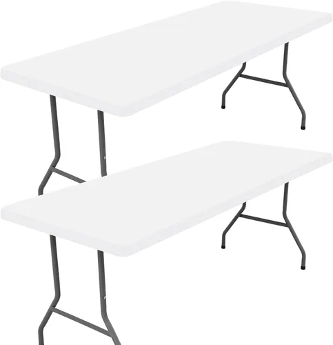 Vista 49 de Moosfor Paquete de 2 manteles rectangulares de elastano de 4 pies, elásticos y ajustables para pícnic, cubierta de mesa de patio elástica y lavable