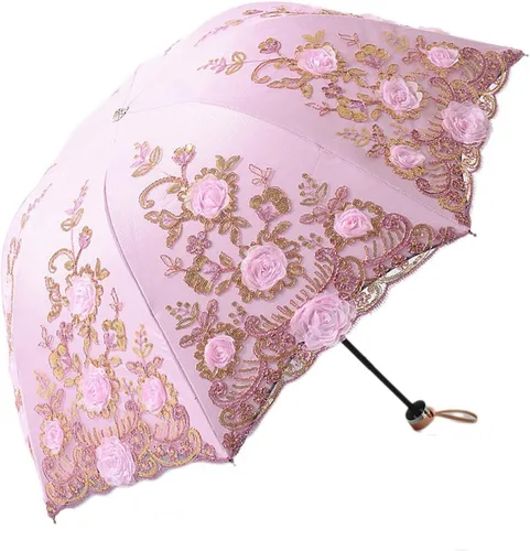 Vista 109 de Honeystore - Parasoles de encaje de flores para fiesta de boda, paraguas nupcial de encaje