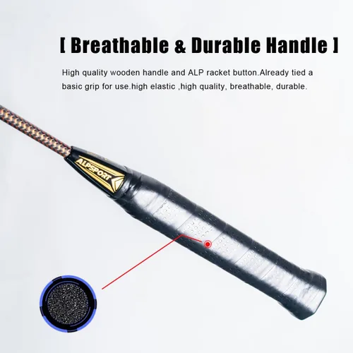 Vista 9 de K1 Professional 3U G5 1K - Raqueta de bádminton de textura tejida roja con caja de regalo, raqueta de bádminton para deportes al aire libre, incluye