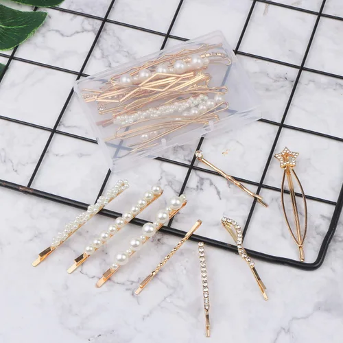 Vista 7 de 20 pasadores elegantes para el cabello, pinzas para el cabello de metal