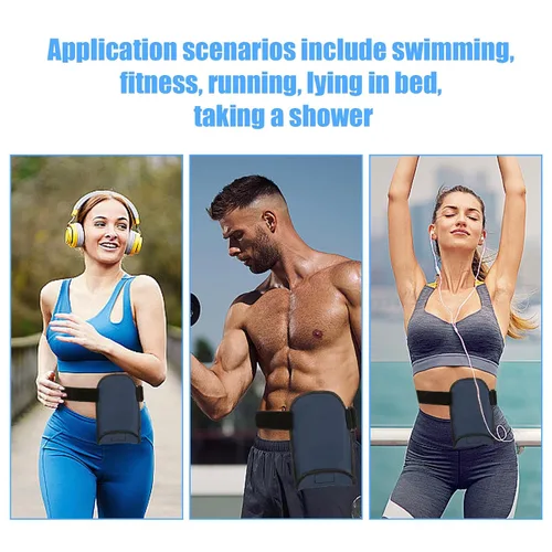 Vista 6 de Fundas de bolsa de ostomía impermeable para ducha, ajustable, universal, para colostomía, ileostomía, cinturón de apoyo, suministros de ostomía