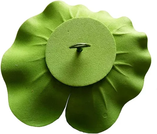 Vista 5 de 7 piezas de 3.9 pulgadas flor de loto artificial flor artificial piscina acuario decoración flor eterna flor artificial (azul)