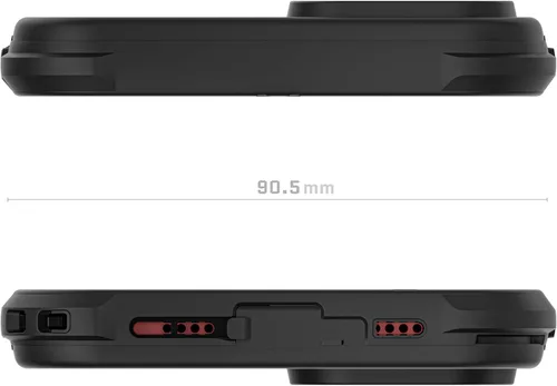 Vista 8 de Ghostek NAUTICAL - Funda impermeable para iPhone 14 Plus con protector de pantalla, clip para cinturón, imanes MagSafe, a prueba de golpes, Negro