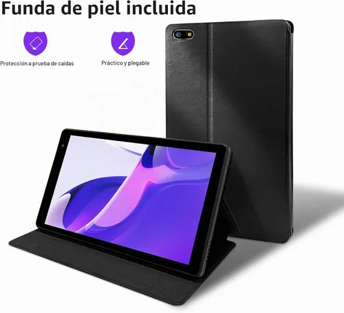 Vista 7 de PRITOM Tablet PC de 7 pulgadas de 32 GB -Android 13 con procesador de cuatro núcleos, pantalla HD IPS, cámara dual, WiFi, Bluetooth, tabletas