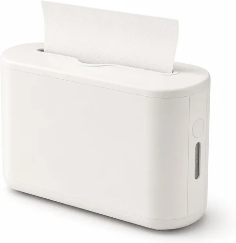 Vista 10 de Dispensador de toallas de papel multidobladas para encimera, dispensador de toallas de mano para dormitorio, baño, cocina, inodoro (negro)