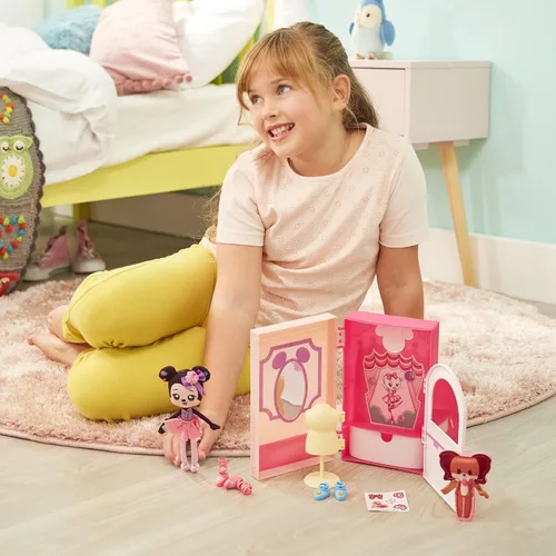 Vista 5 de SWEET SEAMS - Muñeca de trapo suave de 6 pulgadas, 1 juguete Minnie Mouse y Fifi Ballet Studio