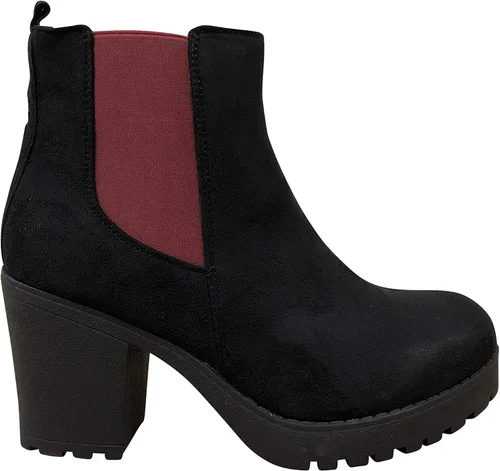 Vista 2 de Refresh Club-01 - Botines con tacón para mujer, fácil de poner., 7.5