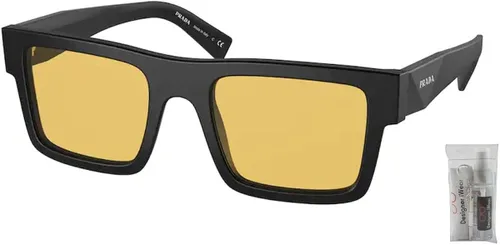 Vista 2 de Prada PR19WS Rectangle Sunglasses for Men BUNDLE With Designer iWear Complimentary Eyewear Kit