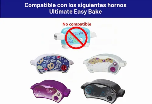 Vista 2 de Juego de Moldes de Lujo Compatible con Easy Bake Ultimate Oven Incluye 60 Forros para Cupcakes QUE SÍ SE AJUSTARÁN, A DIFERENCIA DE OTROS