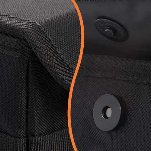 Vista 9 de Drive - Basurero plegable para automóvil con 20 bolsas, a prueba de fugas, negro, mediano