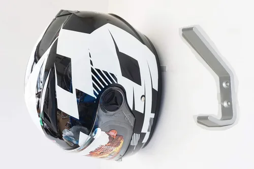 Vista 3 de AUXPhome Ganchos de pared invisibles para cascos, abrigos y sombreros, organizador de entrada de aleación para colgar abrigos, sombreros, gorras