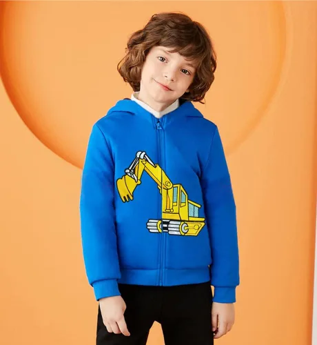 Vista 2 de Little Hand - Sudaderas con capucha para niños, con estampado de dinosaurios, para niños de 2 a 7 años