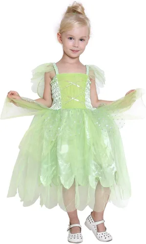 Vista 6 de Jason Party Tinkerbell - Disfraz de hada de dientes de hada para niñas, vestido de cosplay